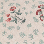 Linen Renata Floral Printed Ruffle Cushion Multi