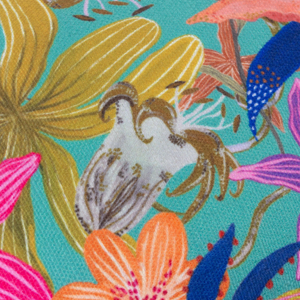 Luna Floral Tropical Piped Cushion