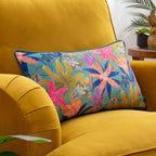 Luna Floral Tropical Piped Cushion