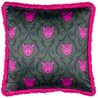 Lupita Fringed Cheetah Cushion