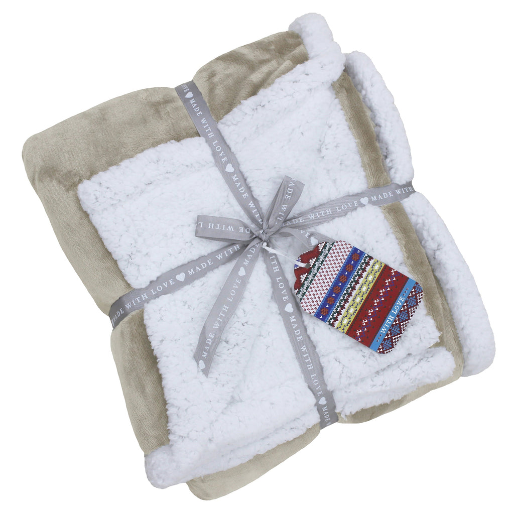 Lux Sherpa Fleece Throw