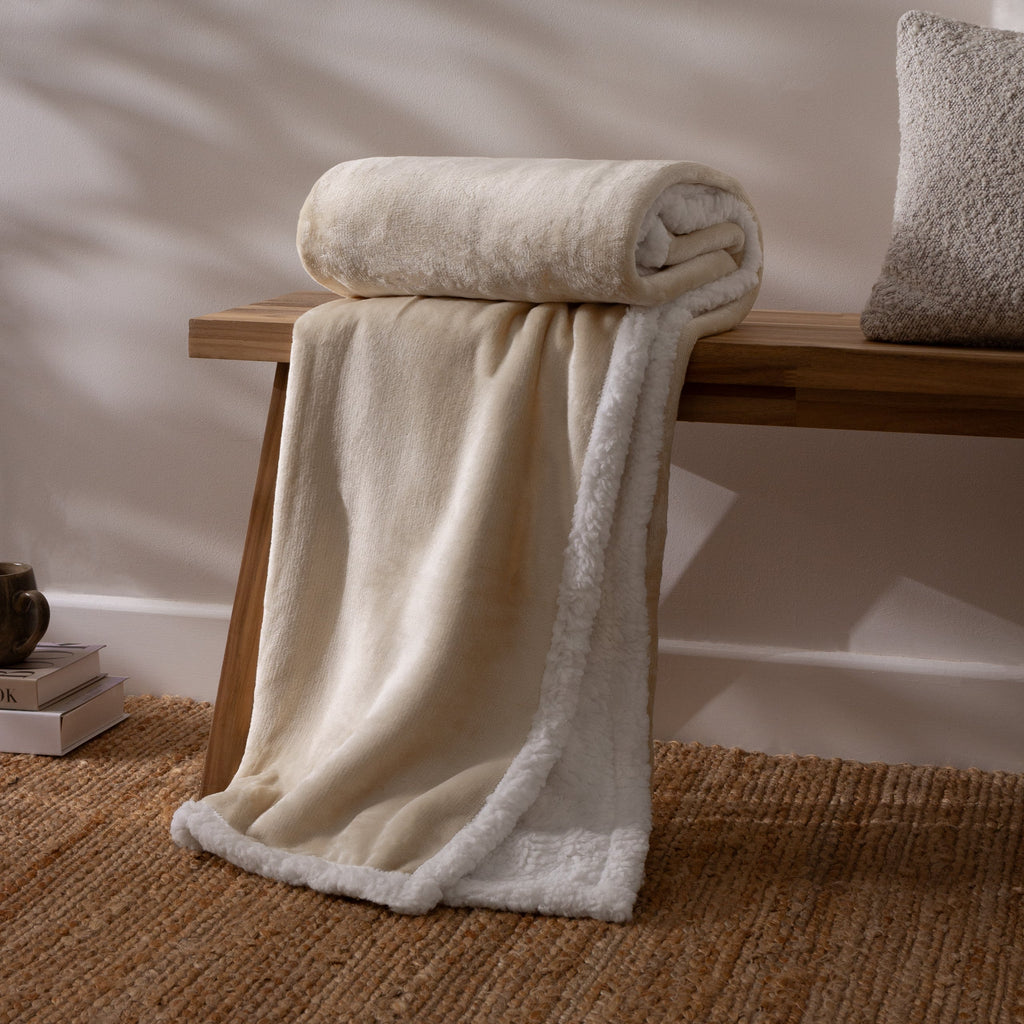 Lux Sherpa Fleece Throw