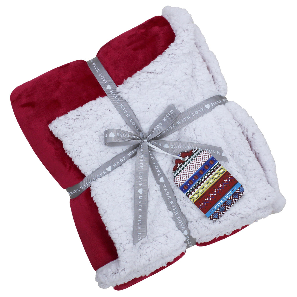 Lux Sherpa Fleece Throw