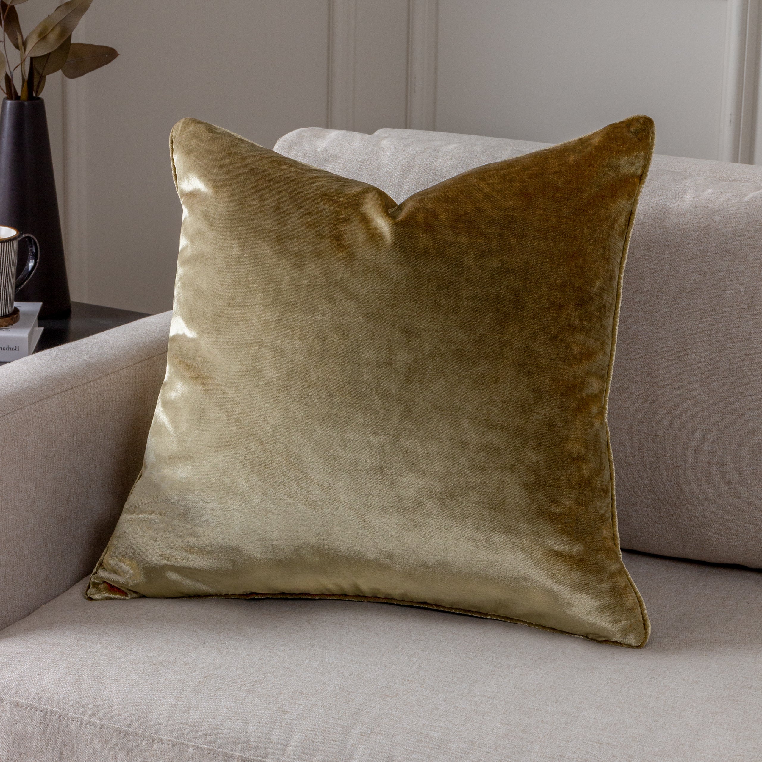 Luxe Velvet Piped Cushion