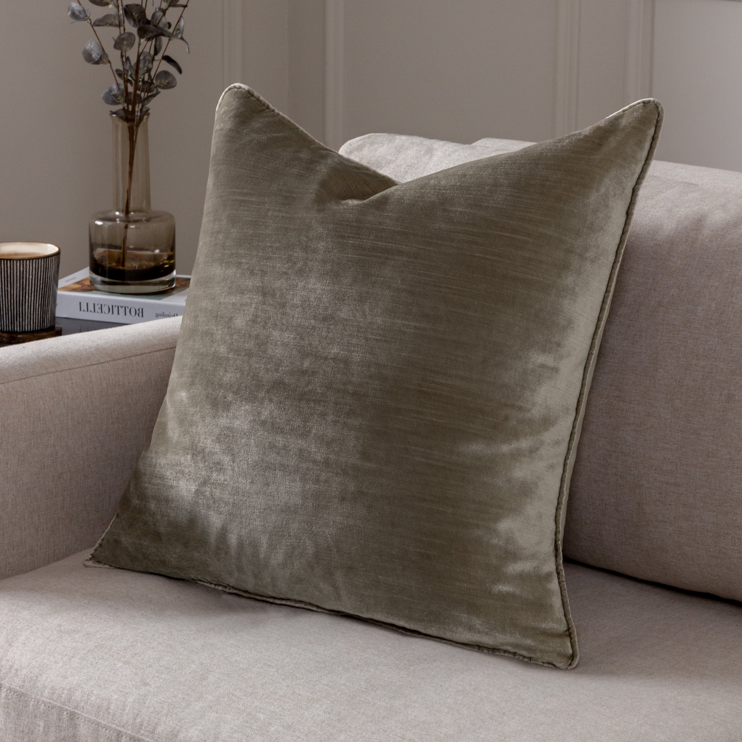 Luxe Velvet Piped Cushion