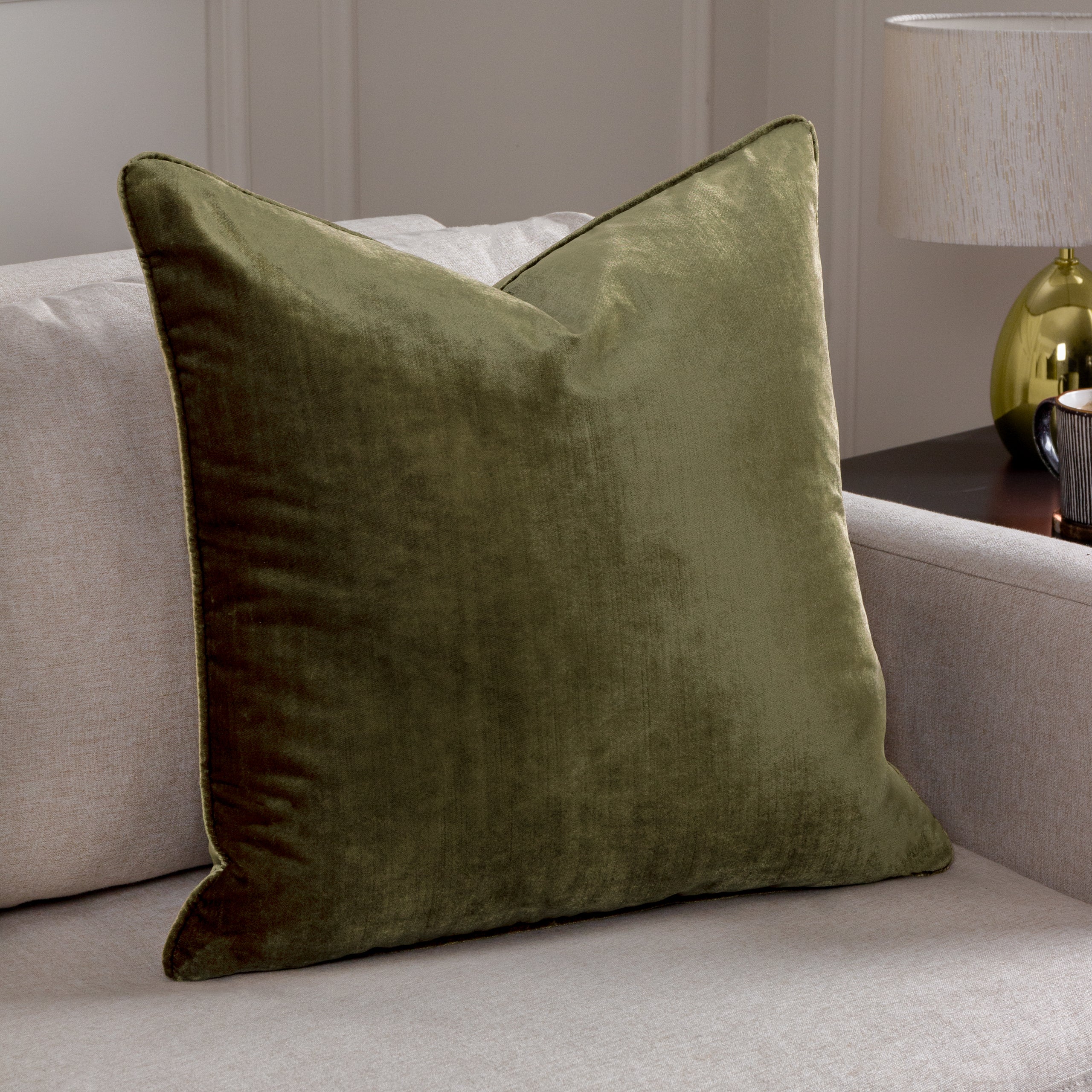 Luxe Velvet Piped Cushion