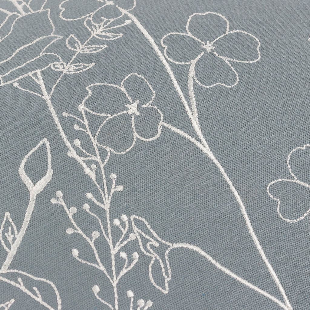 Mae Embroidered Cotton Cushion