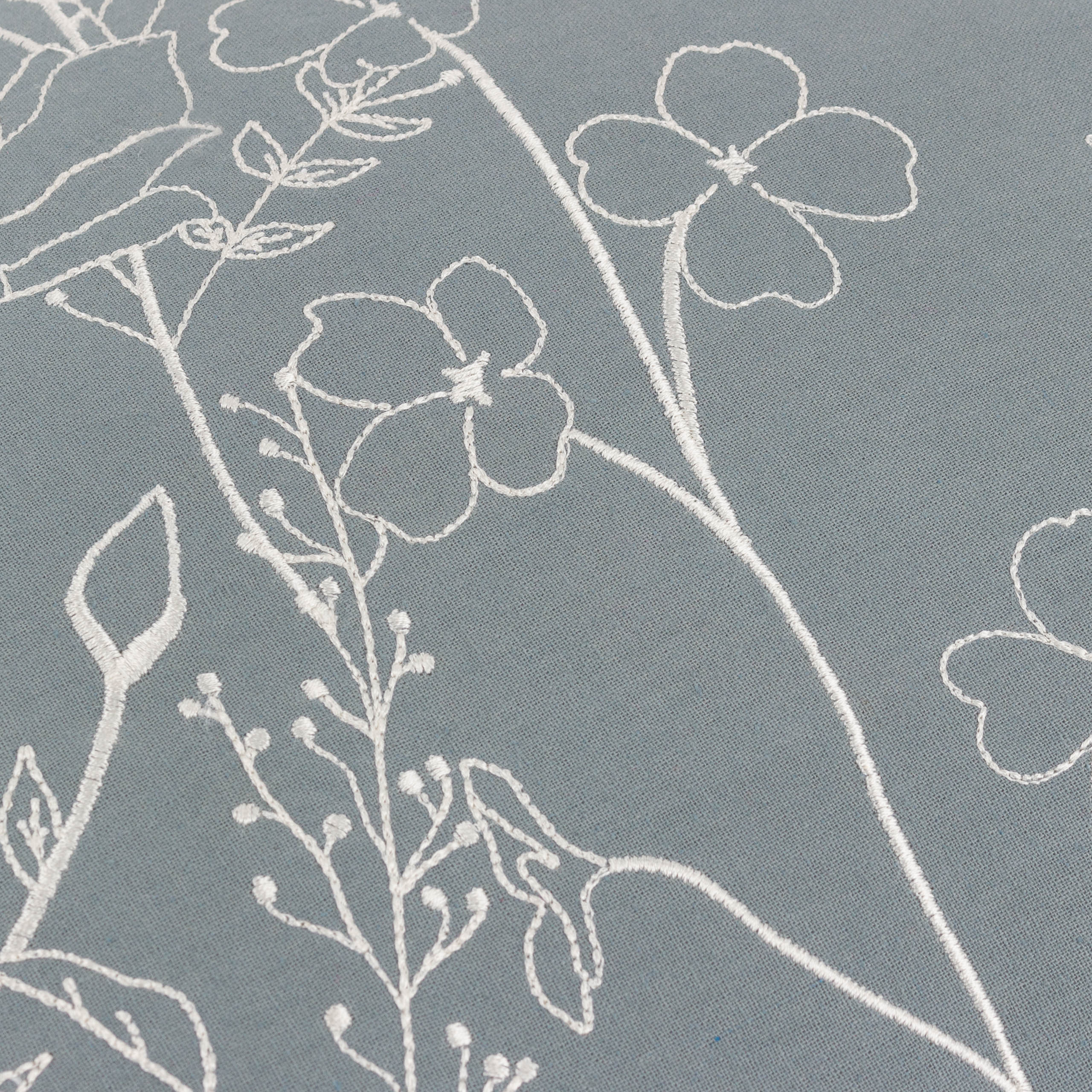 Mae Embroidered Cotton Cushion