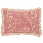 Mae Embroidered Cotton Cushion Petal