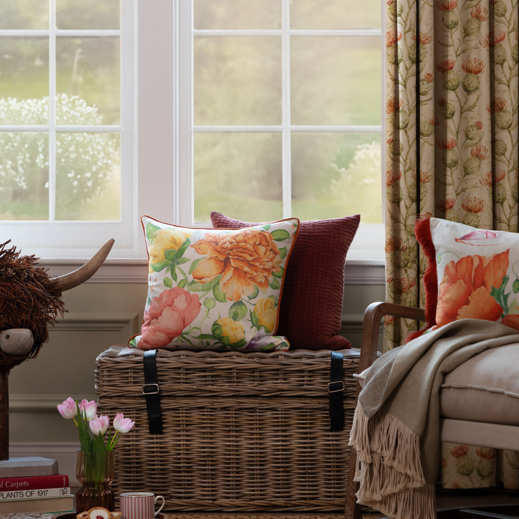 Maisie Printed Piped Cushion