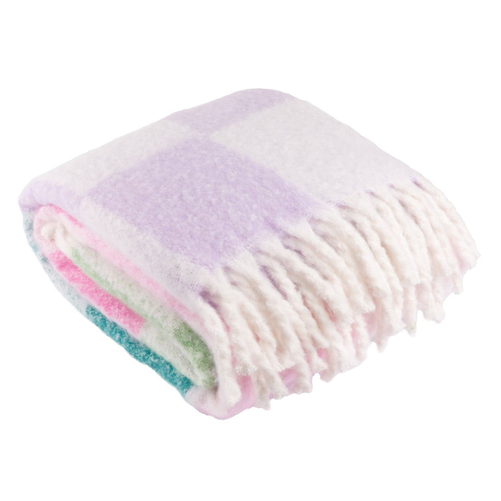 Maisie Checked Tasselled Throw