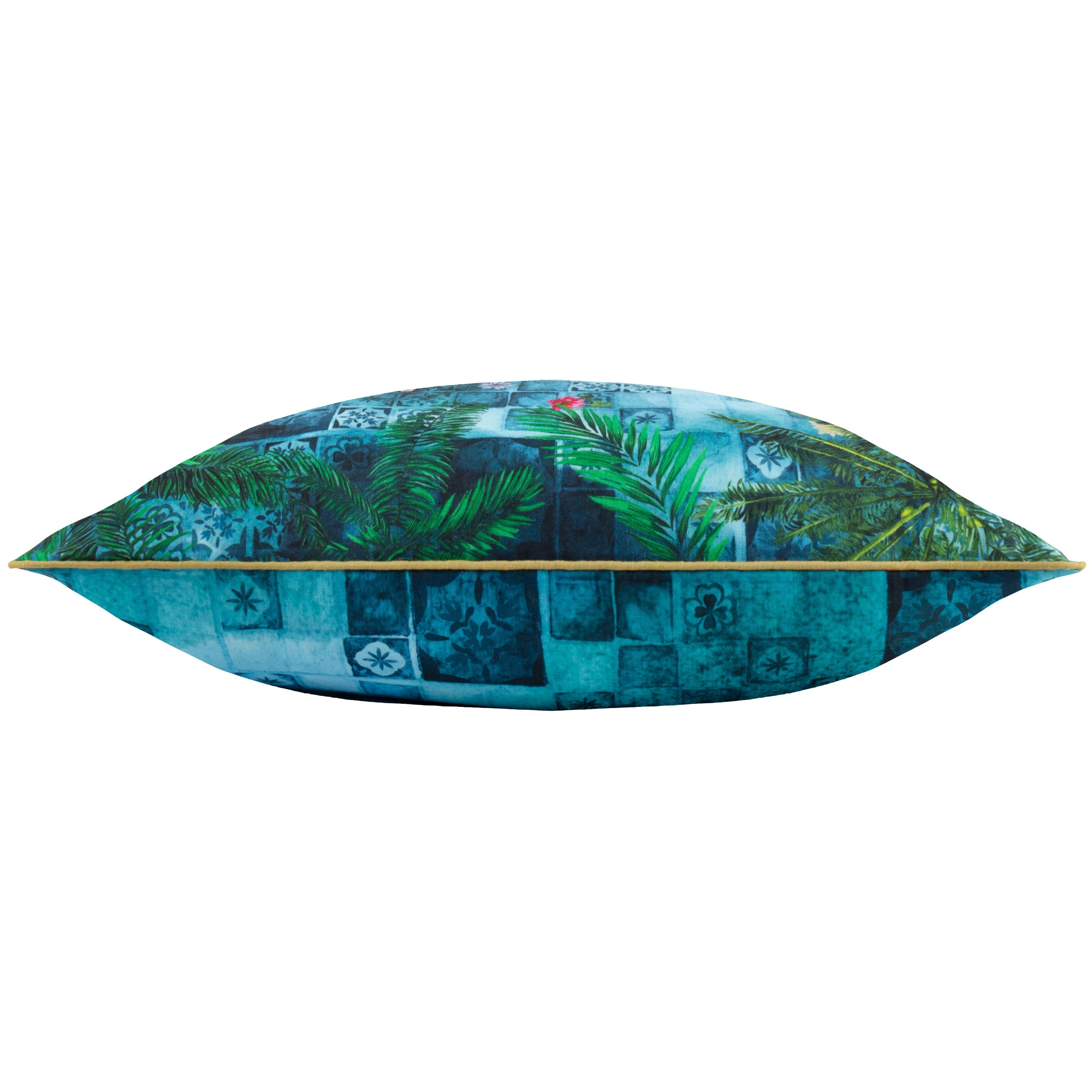 Majorelle Leopard Outdoor Piped Cushion