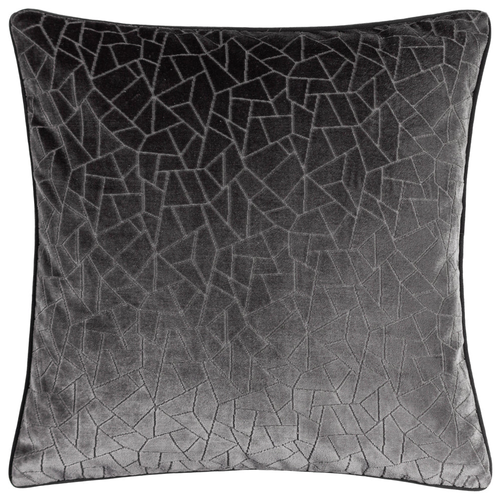 Malans Cut Velvet Piped Cushion