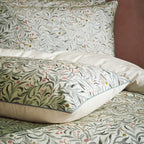 Malory Traditional Floral Printed Piped Duvet Cover Set