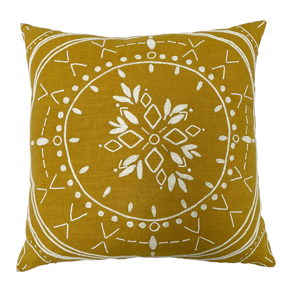 Mandala Embroidered Cushion