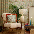 Mangrove Printed Velvet Cushion