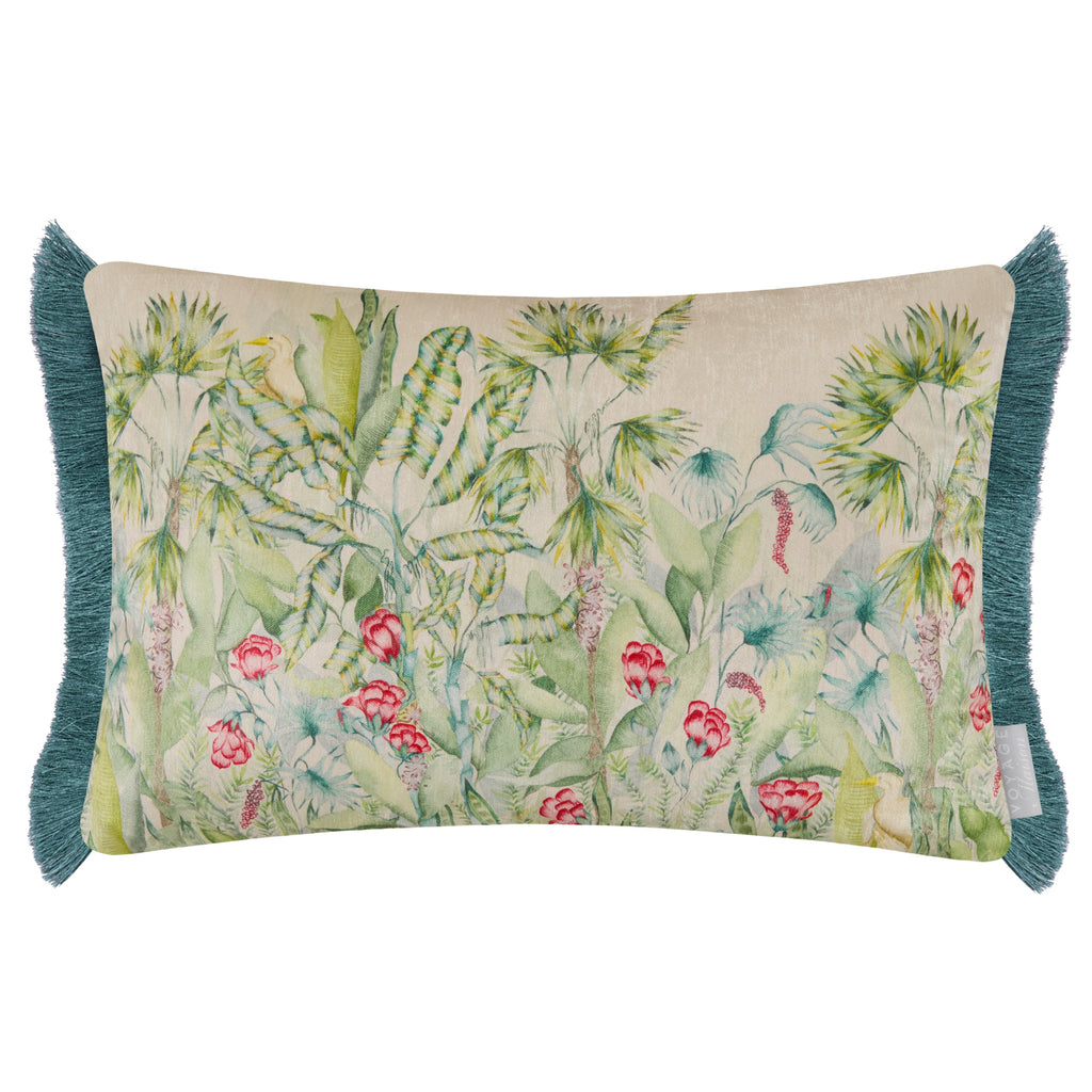 Mangrove Printed Velvet Cushion