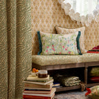 Mangrove Printed Velvet Cushion