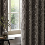Manhattan Velvet Room Darkening Eyelet Curtains