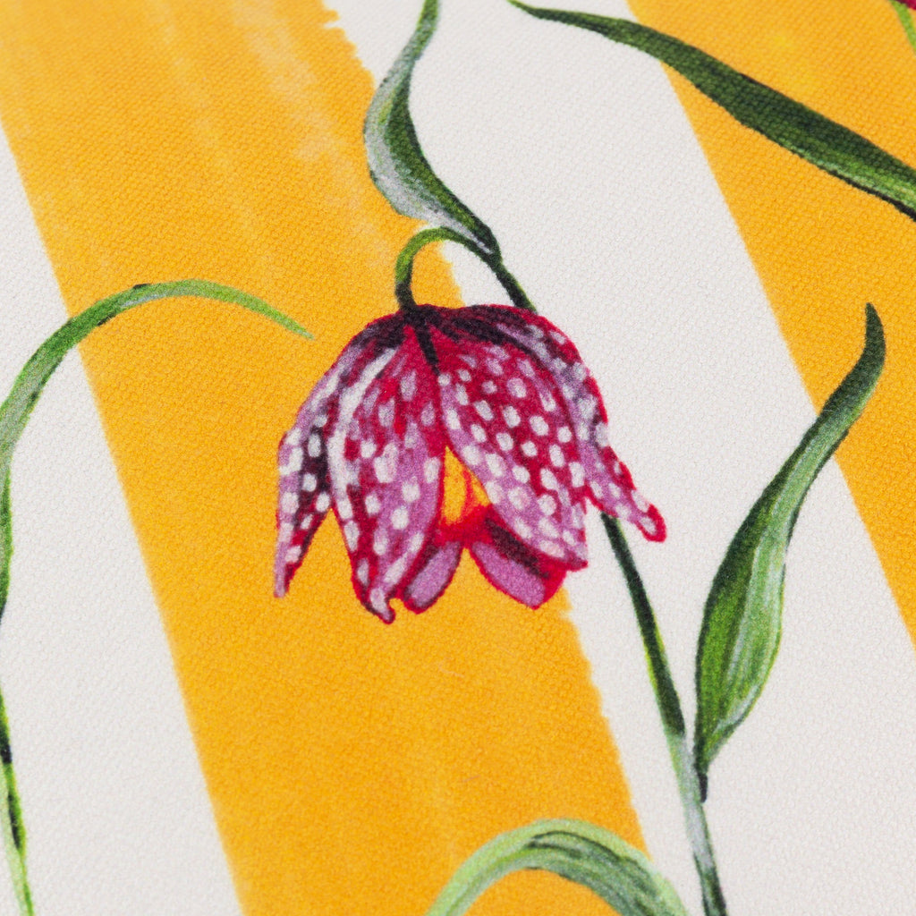 Marais Fritillaries Printed Chenille Cushion