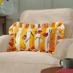 Marais Fritillaries Printed Chenille Cushion