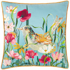 Marais Bird Meadow Printed Chenille Cushion