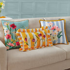 Marais Bird Meadow Printed Chenille Cushion