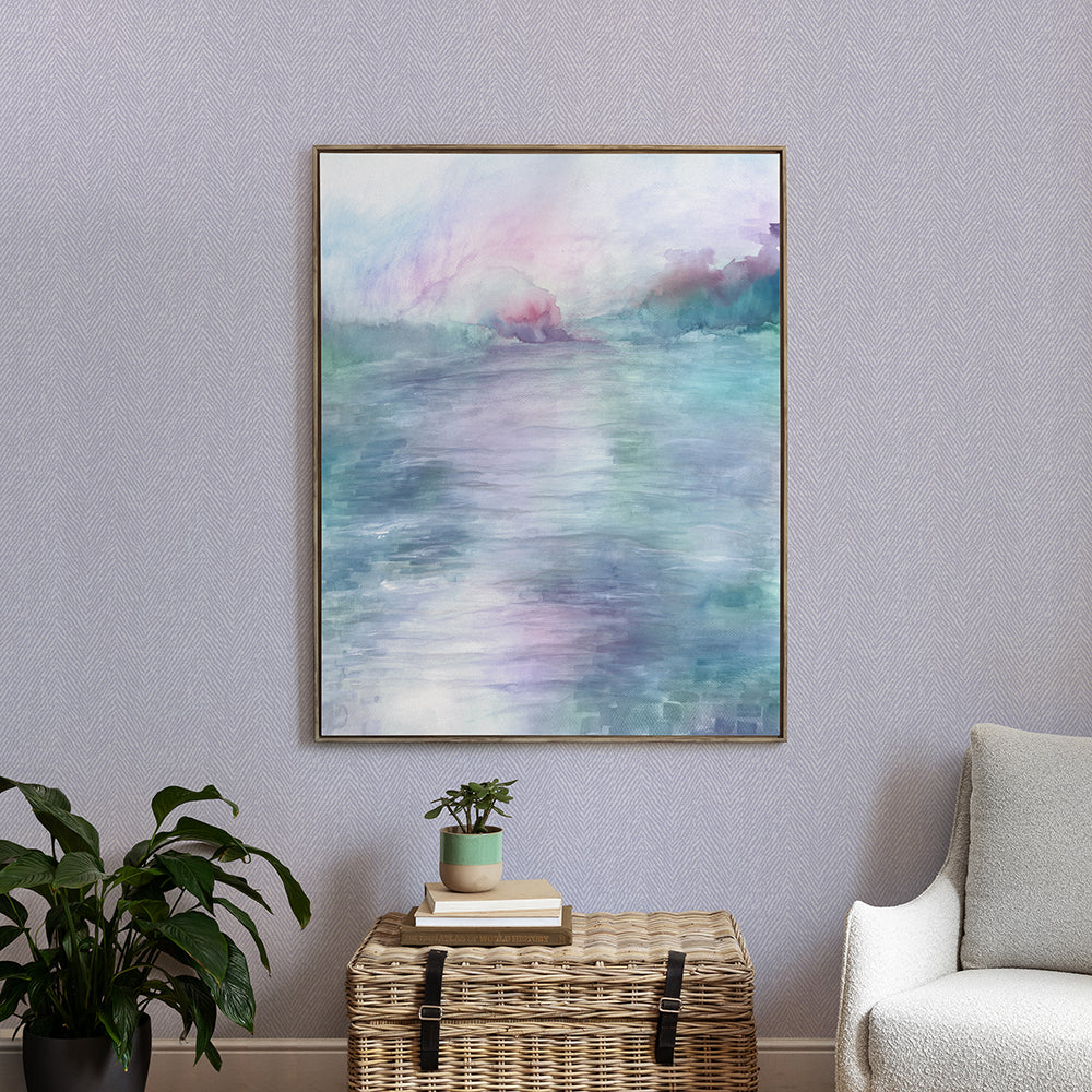 Maree Iris Framed Canvas