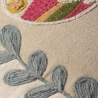 Margo Embroidered Piped Cushion