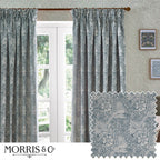 Marigold Floral Jacquard Pencil Pleat Curtains