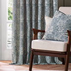 Marigold Floral Jacquard Pencil Pleat Curtains