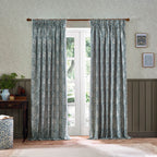 Marigold Floral Jacquard Pencil Pleat Curtains