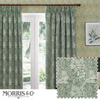 Marigold Floral Jacquard Pencil Pleat Curtains
