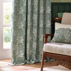 Marigold Floral Jacquard Pencil Pleat Curtains