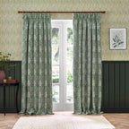 Marigold Floral Jacquard Pencil Pleat Curtains