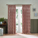 Marigold Floral Jacquard Pencil Pleat Curtains