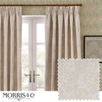 Marigold Floral Jacquard Pencil Pleat Curtains