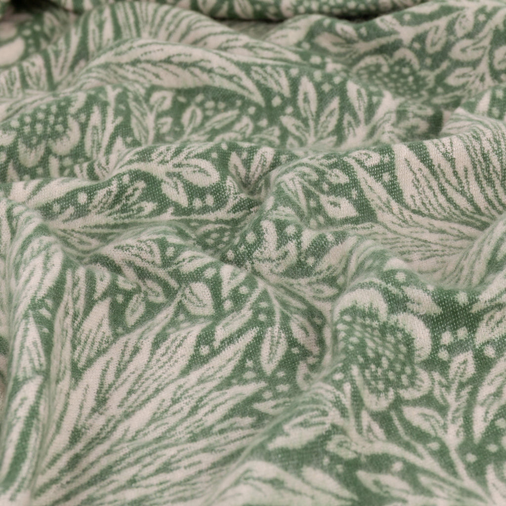 Marigold Jacquard Throw Green