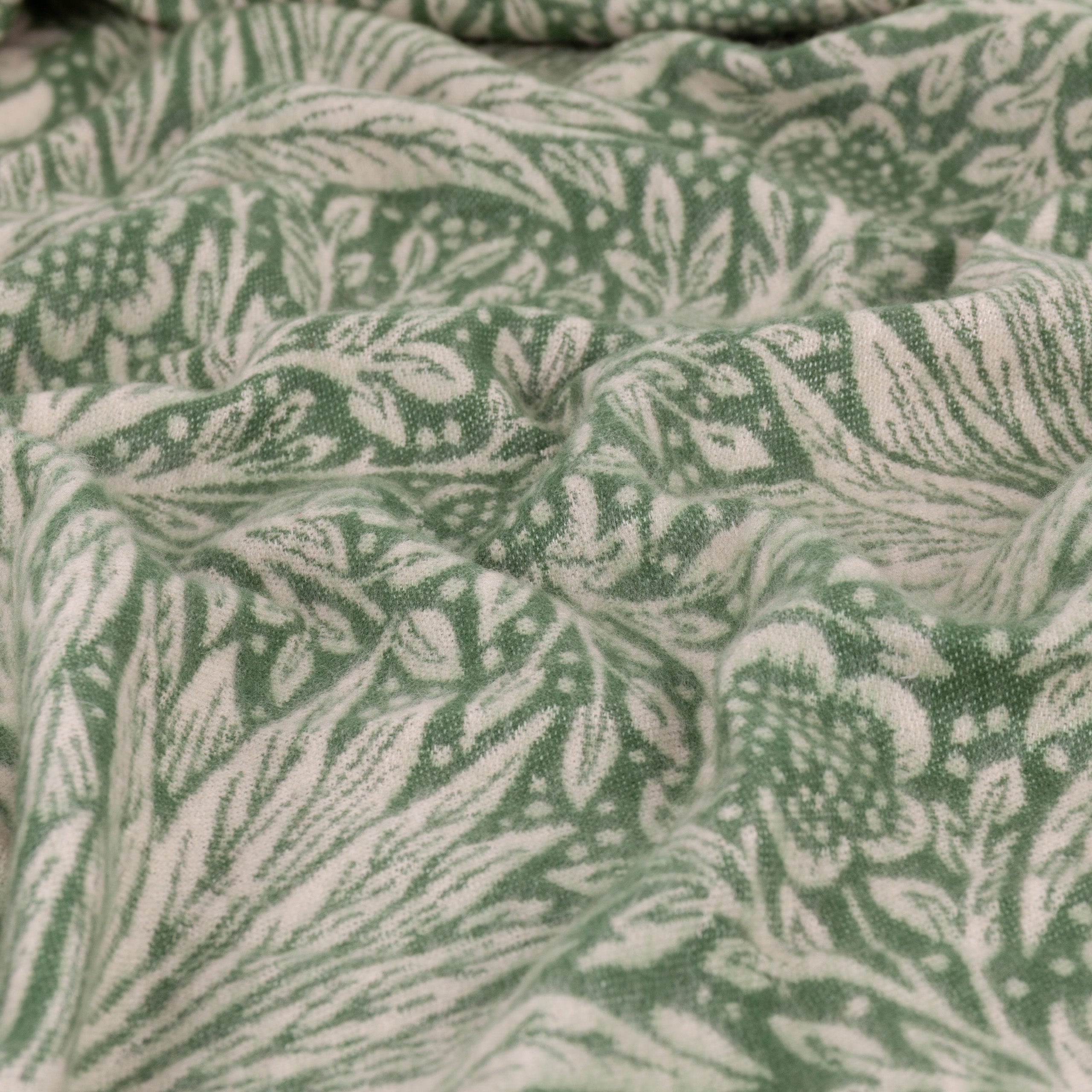 Marigold Jacquard Throw Green