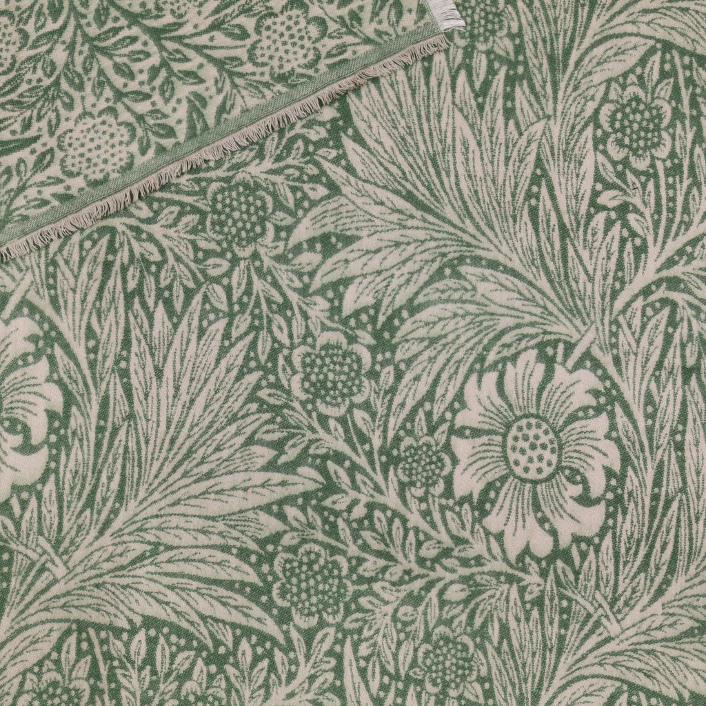 Marigold Jacquard Throw Green