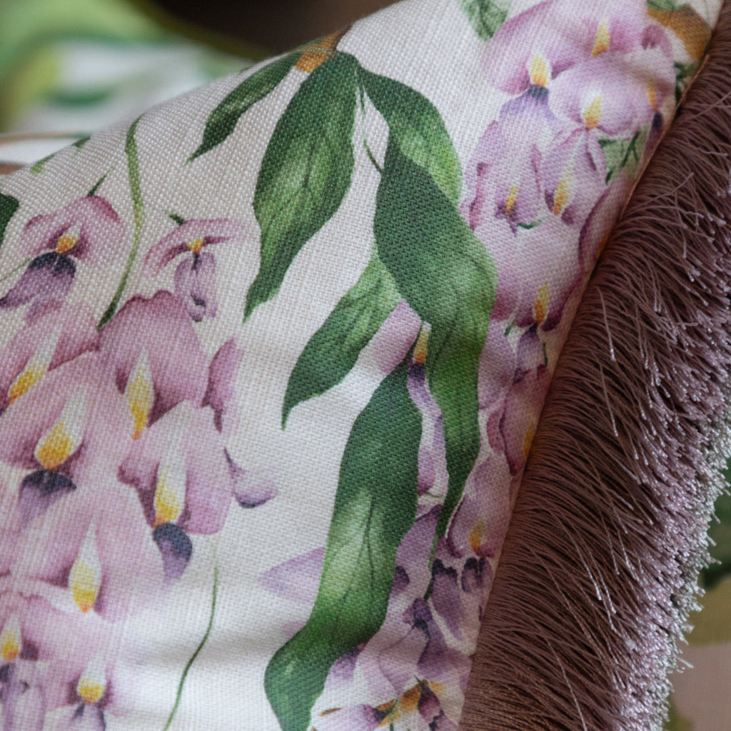 Mariposa Printed Ruched Cushion