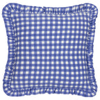 Maude Gingham Reversible Piped Cushion