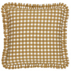 Maude Gingham Reversible Piped Cushion