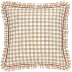 Maude Gingham Reversible Piped Cushion