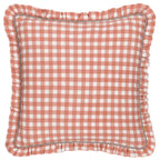 Maude Gingham Reversible Piped Cushion