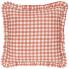 Maude Gingham Reversible Piped Cushion