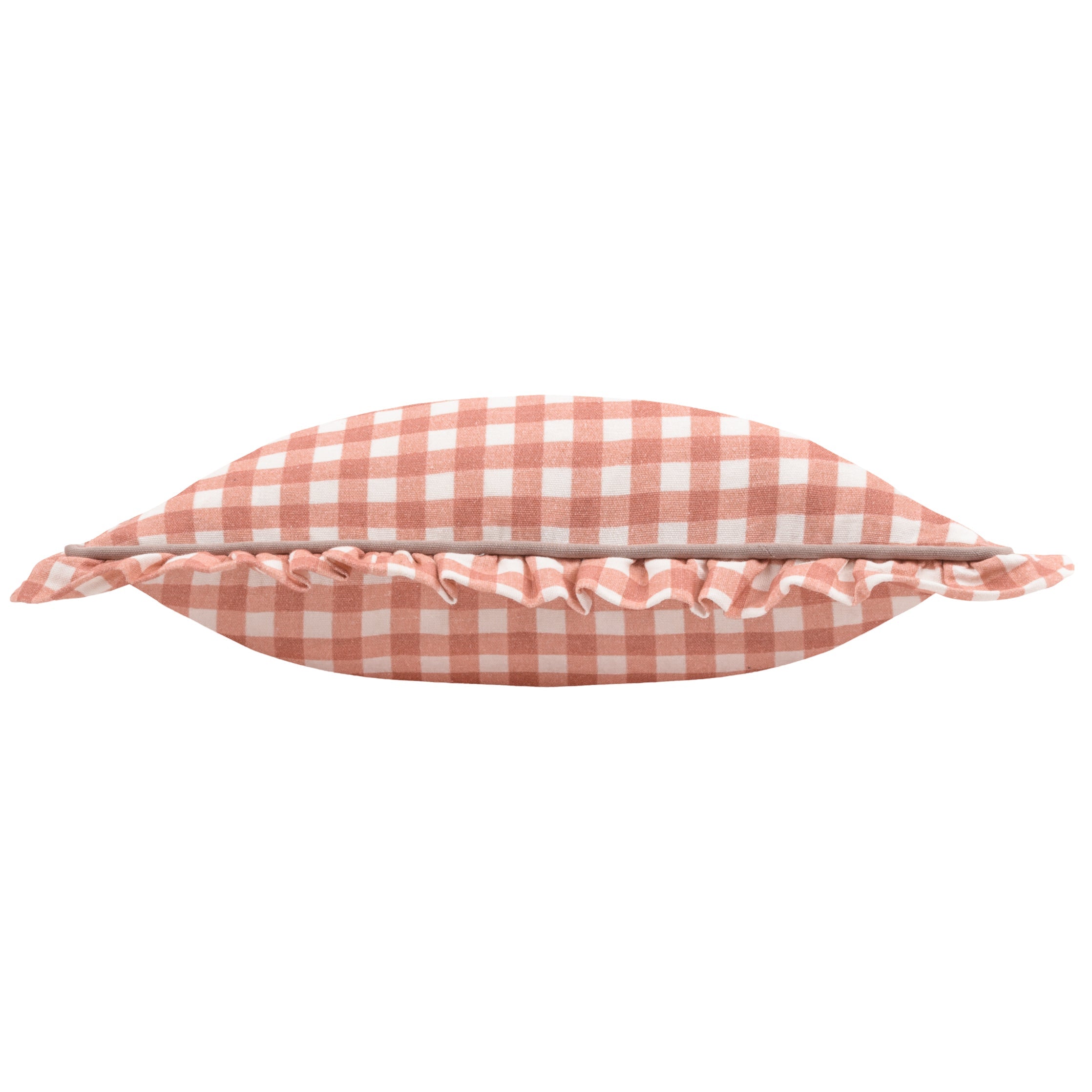 Maude Gingham Reversible Piped Cushion