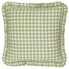 Maude Gingham Reversible Piped Cushion