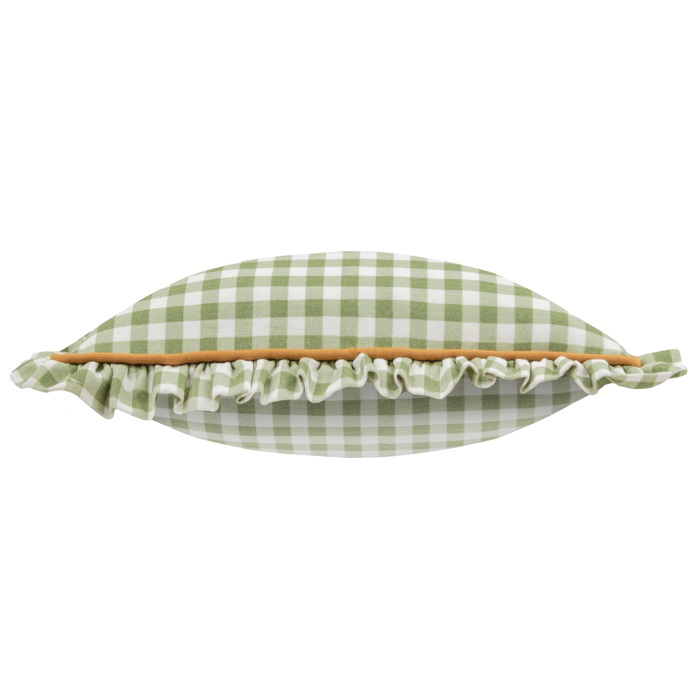 Maude Gingham Reversible Piped Cushion