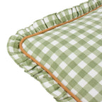 Maude Gingham Reversible Piped Cushion